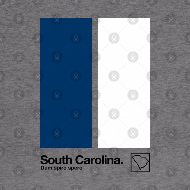 South Carolina // Original Minimalist Artwork Poster Design by DankFutura